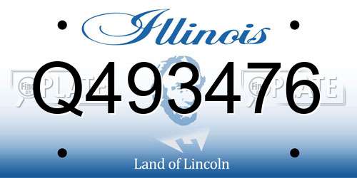 Q493476 Illinois License Plate
