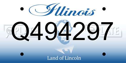 Q494297 Illinois License Plate