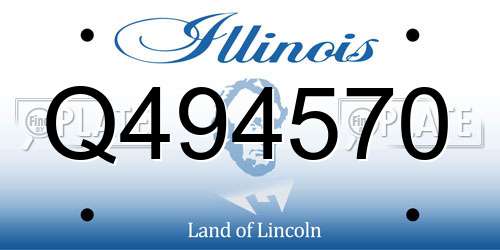 Q494570 Illinois License Plate