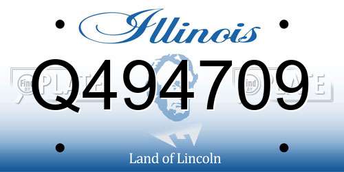 Q494709 Illinois License Plate