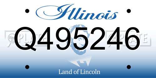 Q495246 Illinois License Plate