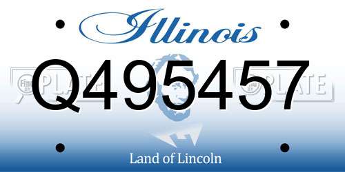 Q495457 Illinois License Plate