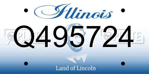 Q495724 Illinois License Plate