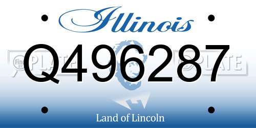 Q496287 Illinois License Plate