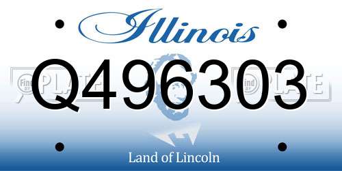 Q496303 Illinois License Plate