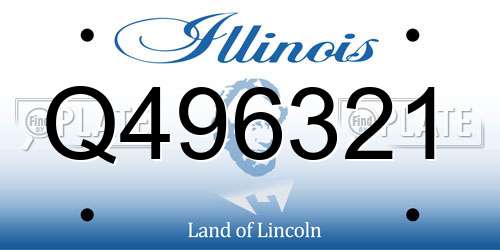 Q496321 Illinois License Plate