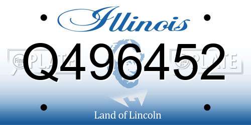 Q496452 Illinois License Plate