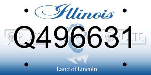 Q496631 Illinois License Plate