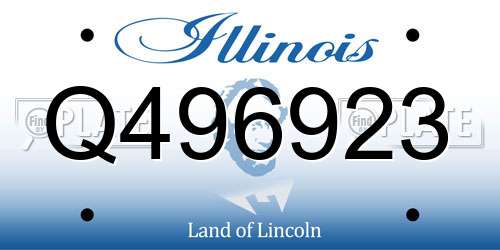 Q496923 Illinois License Plate