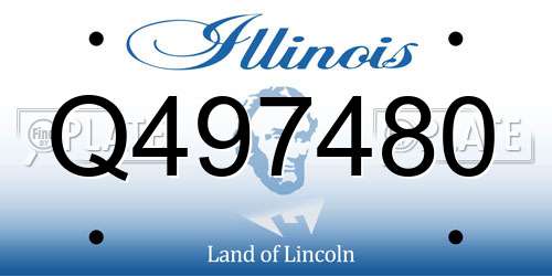 Q497480 Illinois License Plate