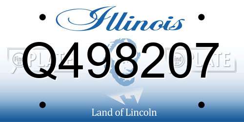 Q498207 Illinois License Plate