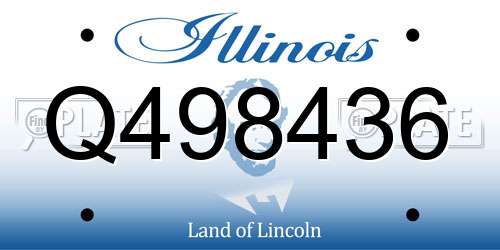 Q498436 Illinois License Plate