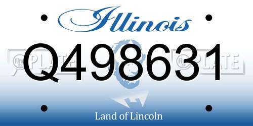 Q498631 Illinois License Plate