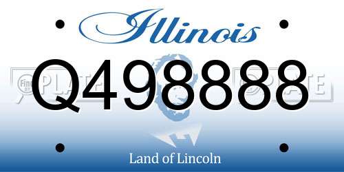 Q498888 Illinois License Plate