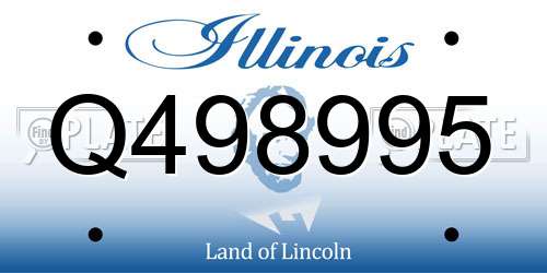 Q498995 Illinois License Plate