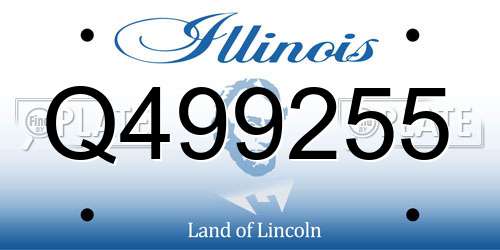 Q499255 Illinois License Plate