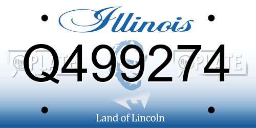 Q499274 Illinois License Plate