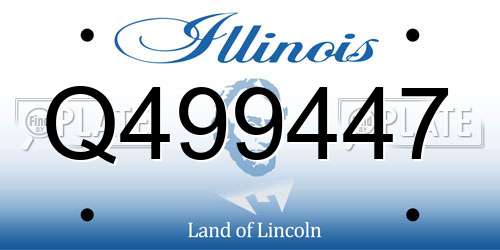 Q499447 Illinois License Plate