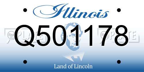 Q501178 Illinois License Plate