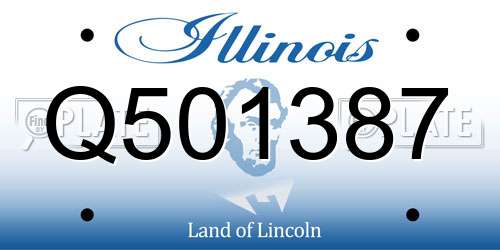 Q501387 Illinois License Plate