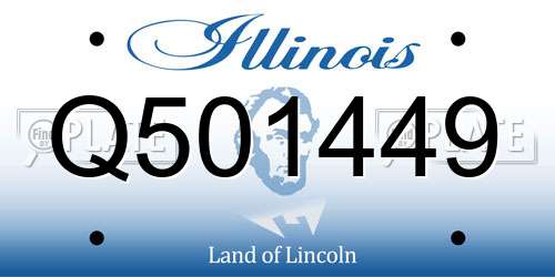 Q501449 Illinois License Plate