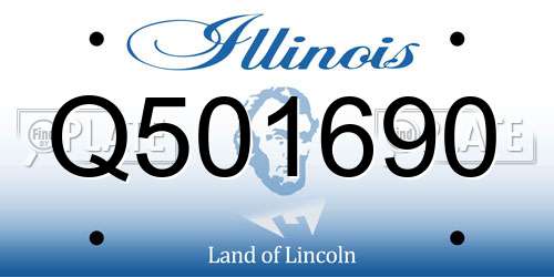 Q501690 Illinois License Plate