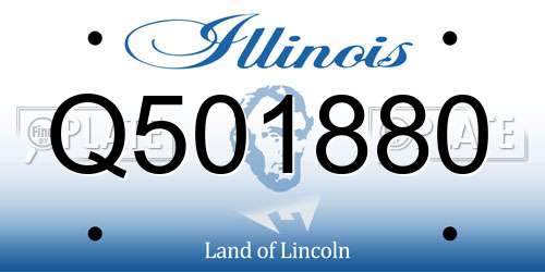 Q501880 Illinois License Plate
