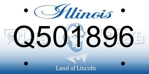 Q501896 Illinois License Plate