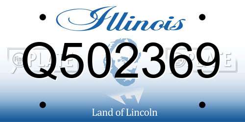 Q502369 Illinois License Plate