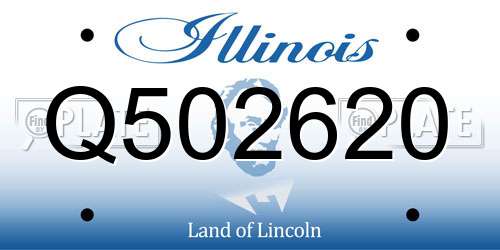 Q502620 Illinois License Plate