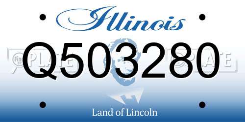 Q503280 Illinois License Plate