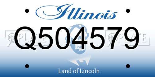 Q504579 Illinois License Plate