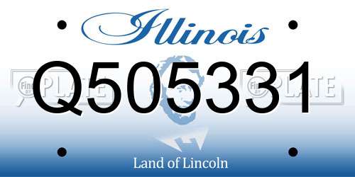 Q505331 Illinois License Plate