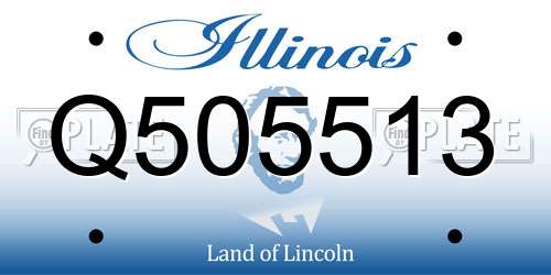 Q505513 Illinois License Plate