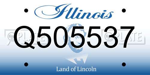 Q505537 Illinois License Plate