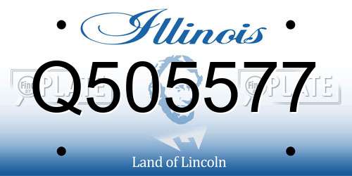 Q505577 Illinois License Plate