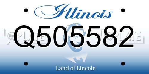 Q505582 Illinois License Plate