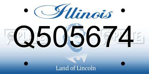 Q505674 Illinois License Plate