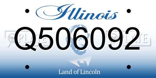 Q506092 Illinois License Plate