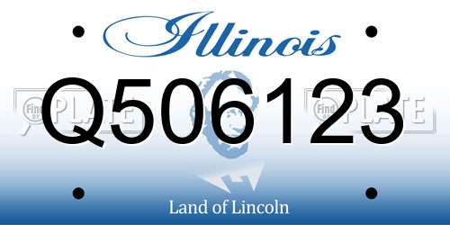 Q506123 Illinois License Plate