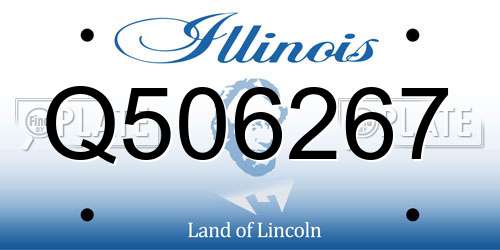 Q506267 Illinois License Plate