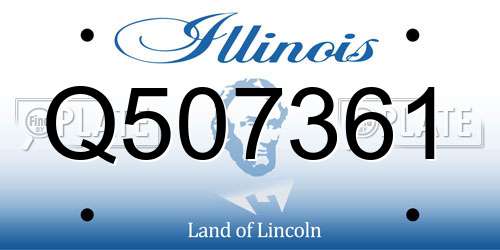 Q507361 Illinois License Plate