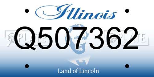 Q507362 Illinois License Plate