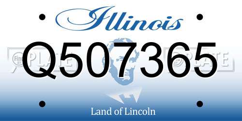 Q507365 Illinois License Plate