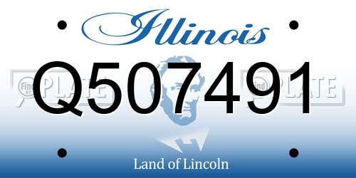 Q507491 Illinois License Plate