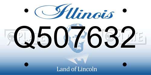 Q507632 Illinois License Plate