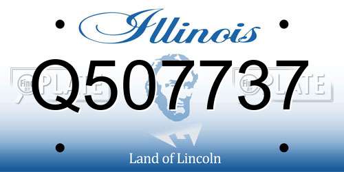 Q507737 Illinois License Plate