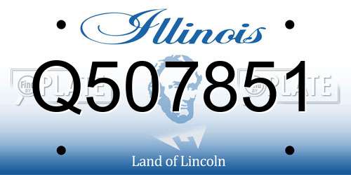 Q507851 Illinois License Plate