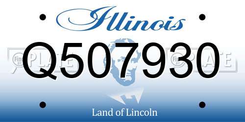 Q507930 Illinois License Plate