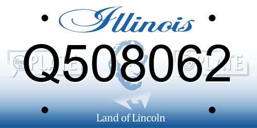 Q508062 Illinois License Plate